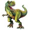 Party Central Club Pack of 12 Green Realistic Jointed Tyrannosaurus Figure Cutouts 52"